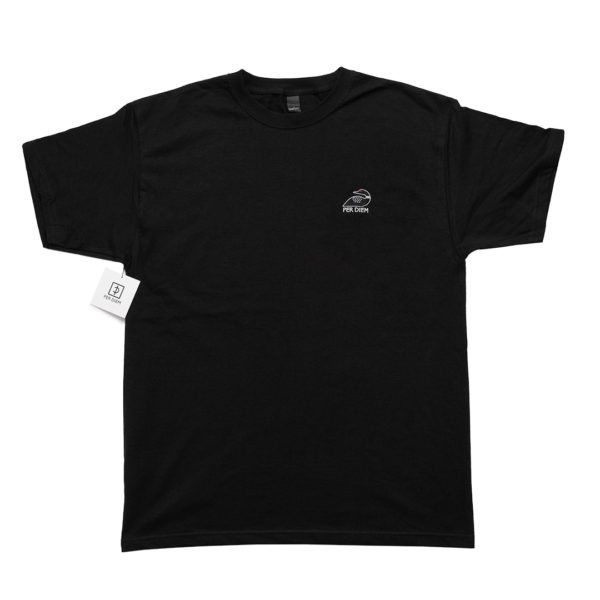 Per Diem - Embroidered loon logo Tee - Black